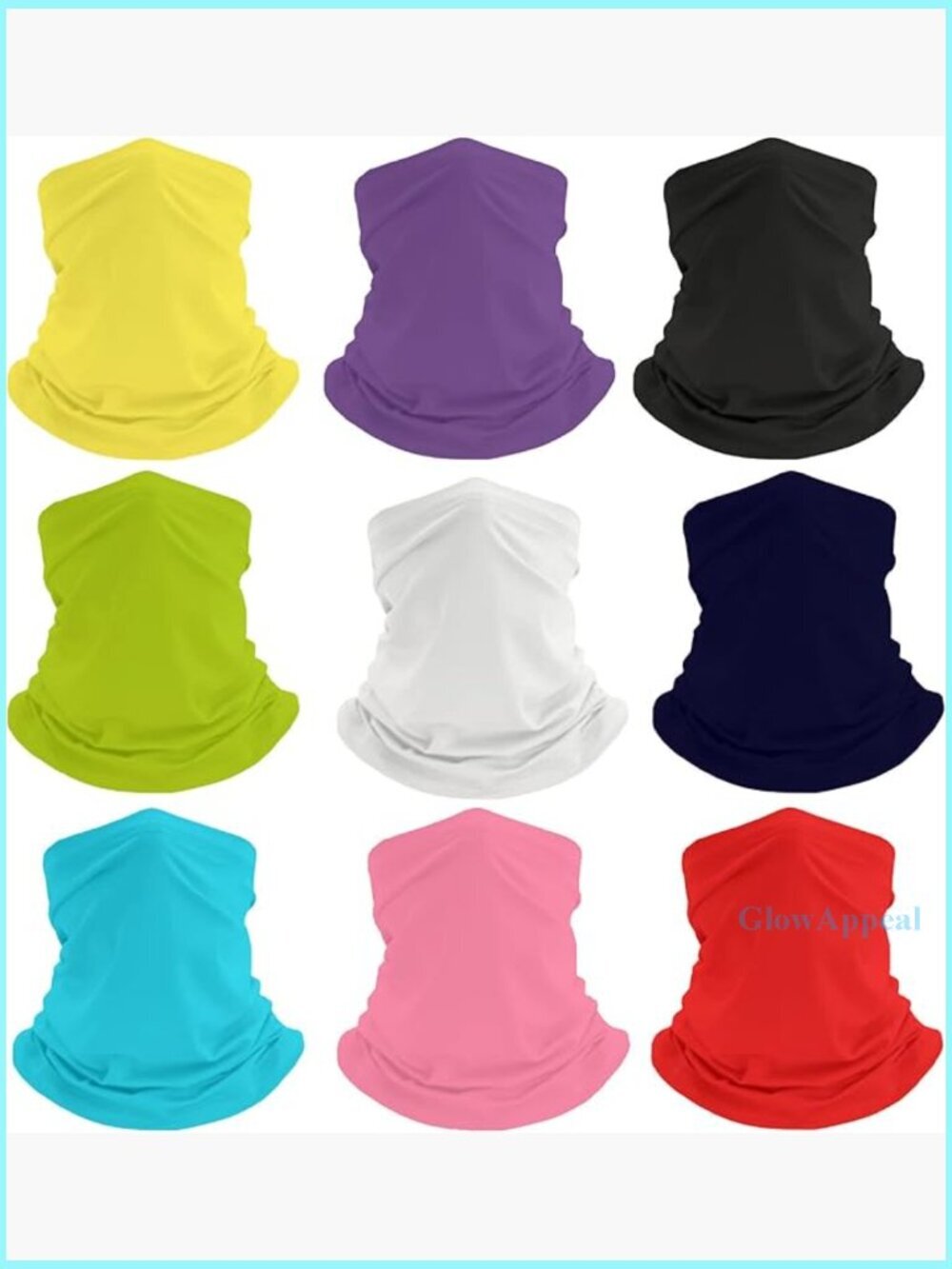 9-Piece UV Face Mask Balaclava Set for Skiing Hiking Multi-Way Wear